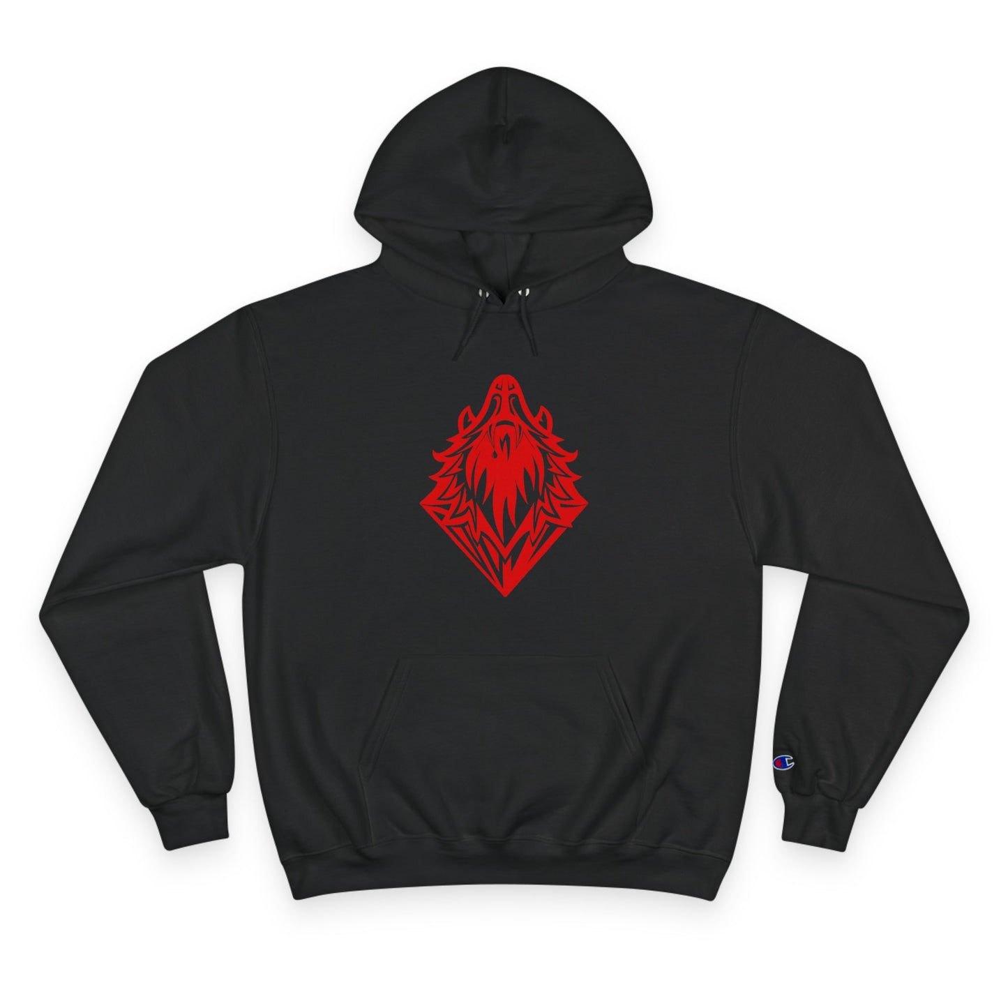 Black & Red Diamante Hoodie