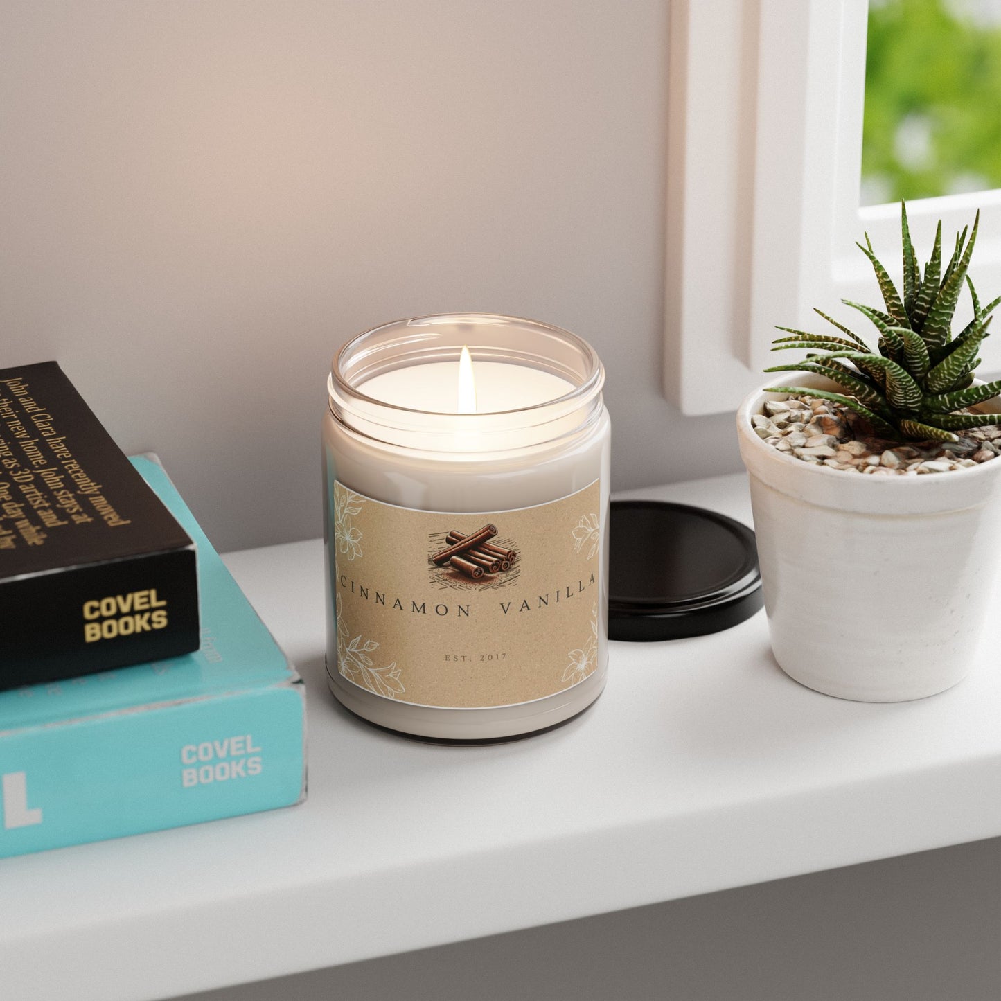 Diamante Cinnamon Vanilla Scented Candle