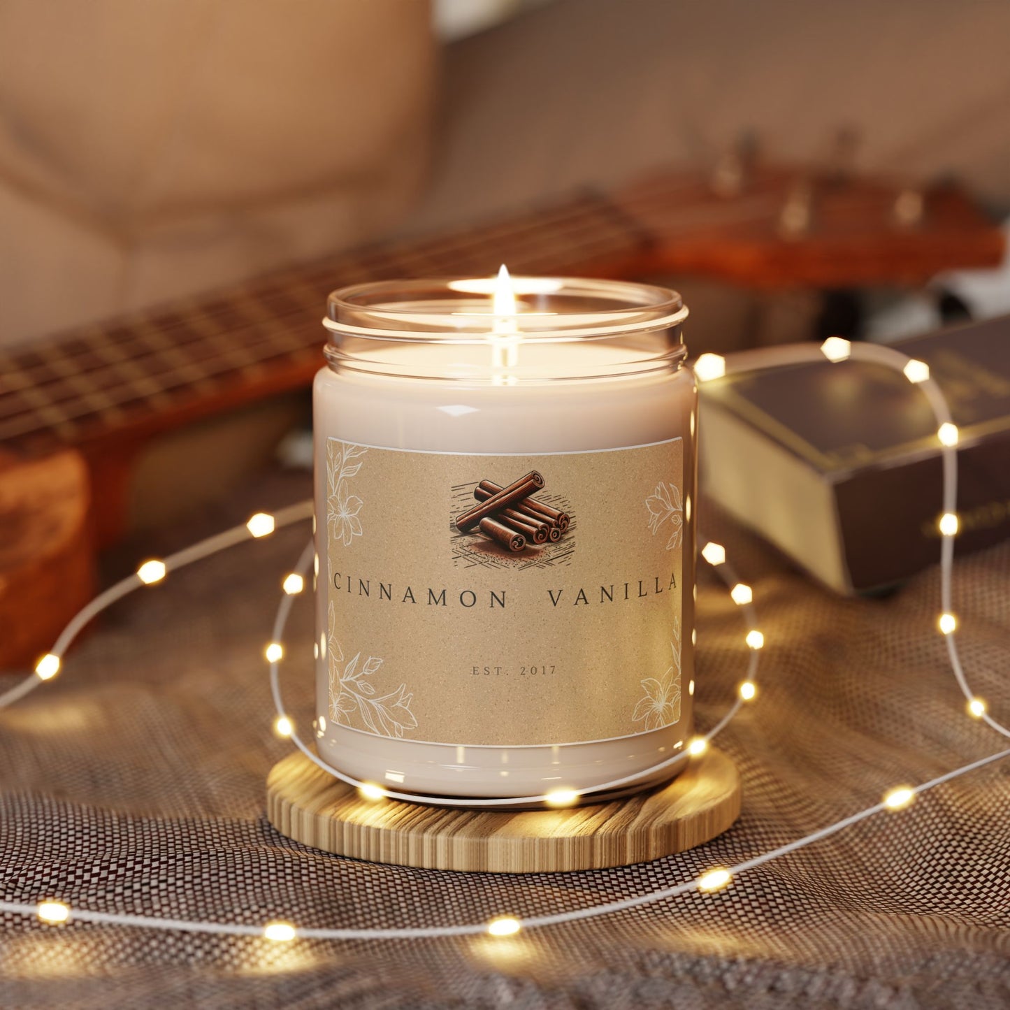 Diamante Cinnamon Vanilla Scented Candle