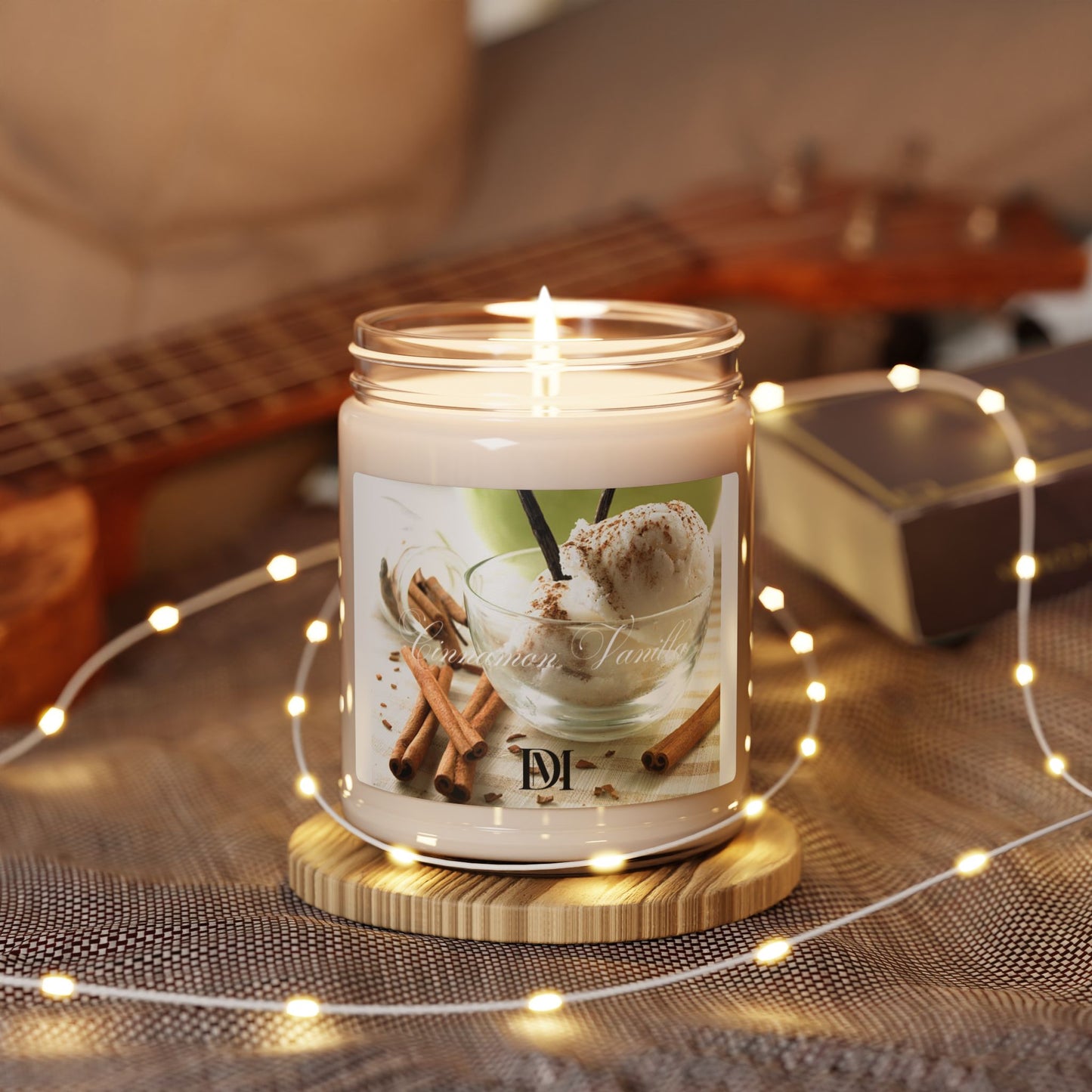 Diamante Cinnamon Vanilla Scented Candle