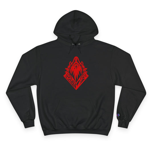 Black & Red Diamante Hoodie
