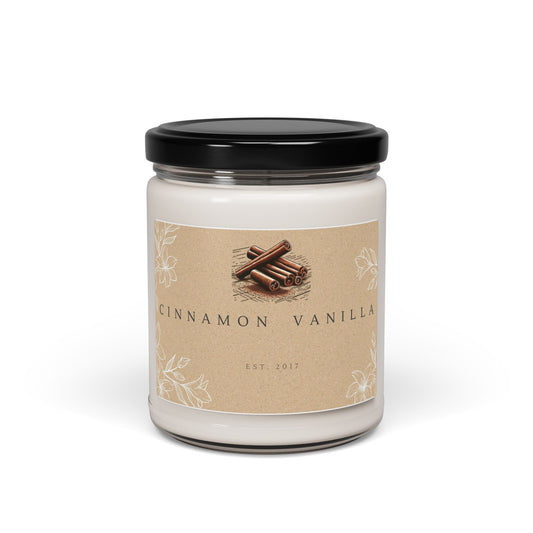 Diamante Cinnamon Vanilla Scented Candle